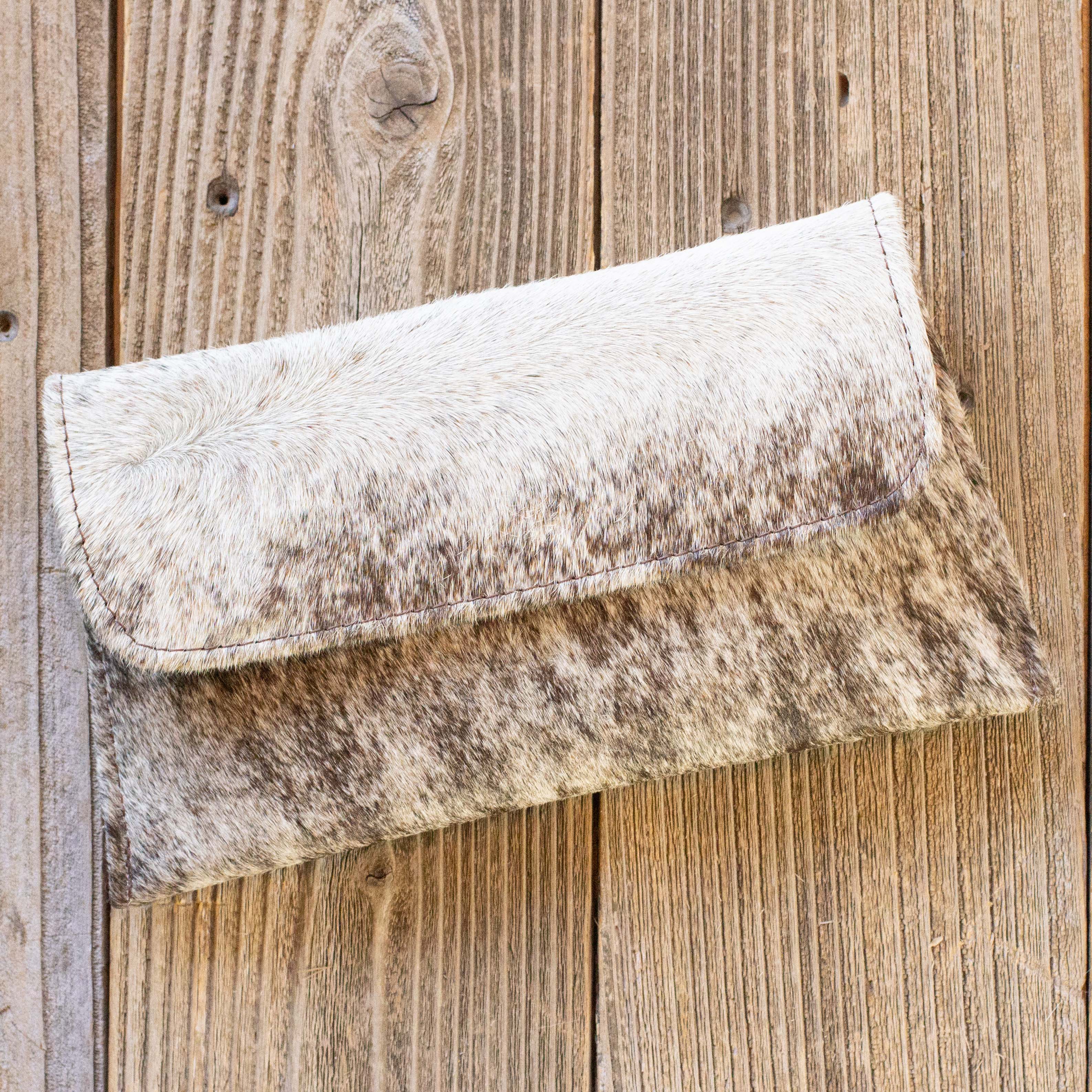 Cowhide Crossbody Clutch