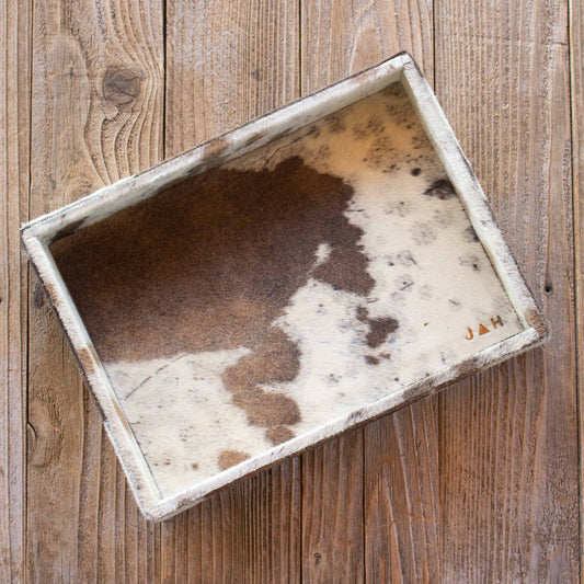 Authentic Cowhide Home Decor Tray