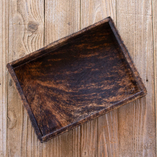 Authentic Cowhide Home Decor Tray