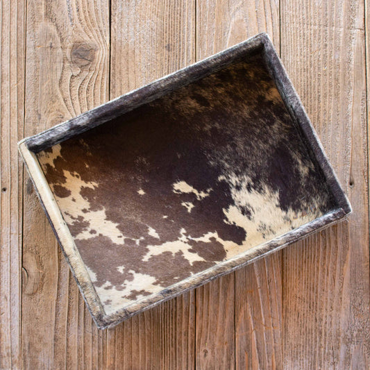Authentic Cowhide Home Decor Tray