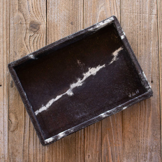 Authentic Cowhide Home Decor Tray