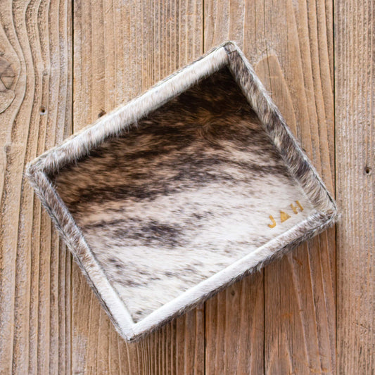 Authentic Cowhide Home Decor Tray