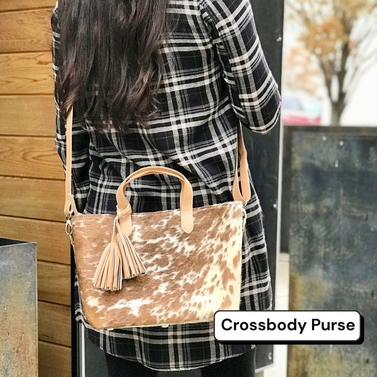 Cowhide Crossbody Purse