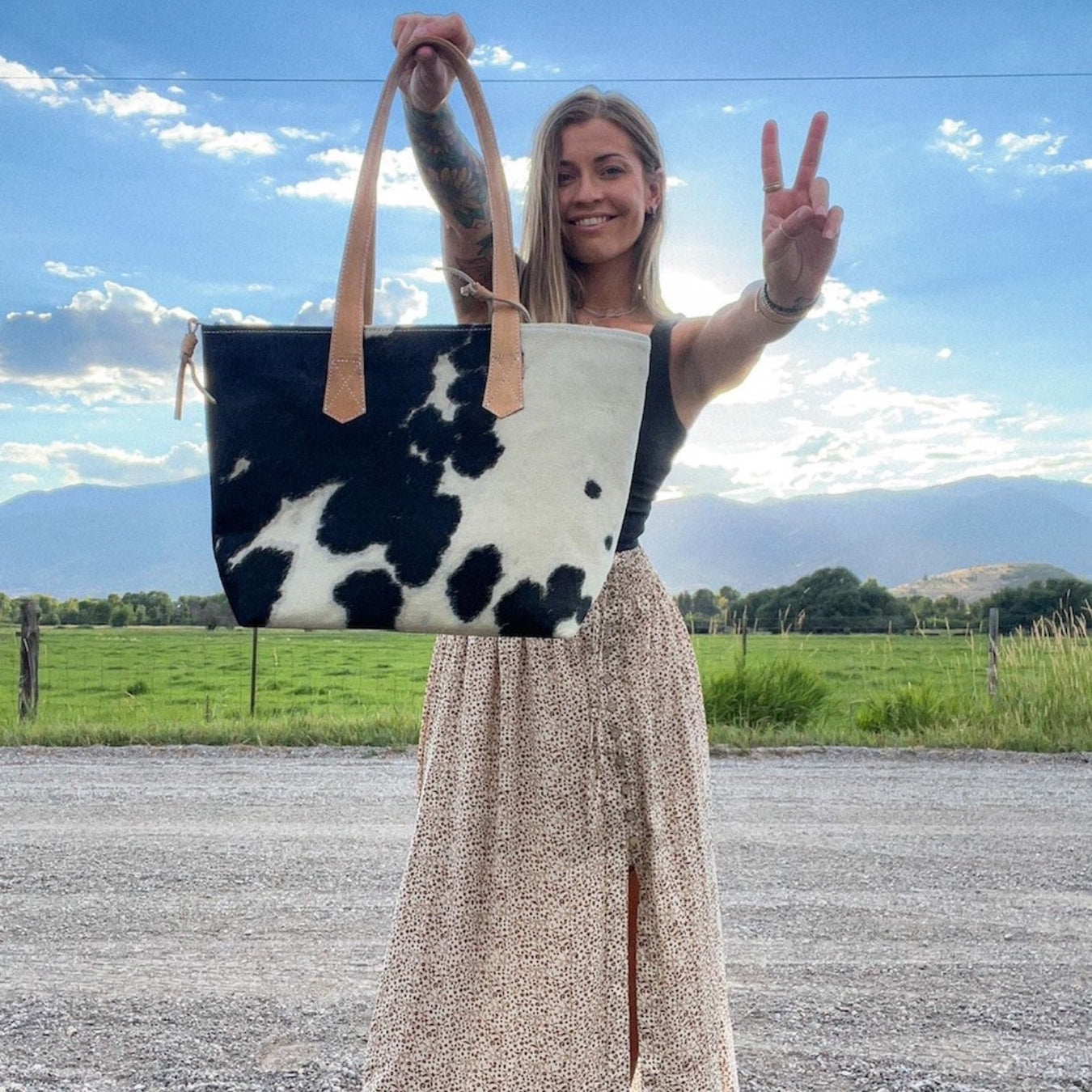 Cowhide Tote