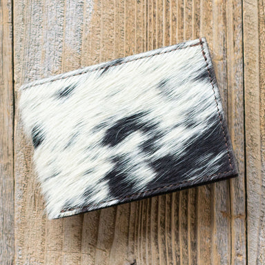 Hair-on Cowhide Bi-Fold Wallet