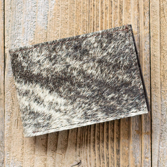 Hair-on Cowhide Bi-Fold Wallet