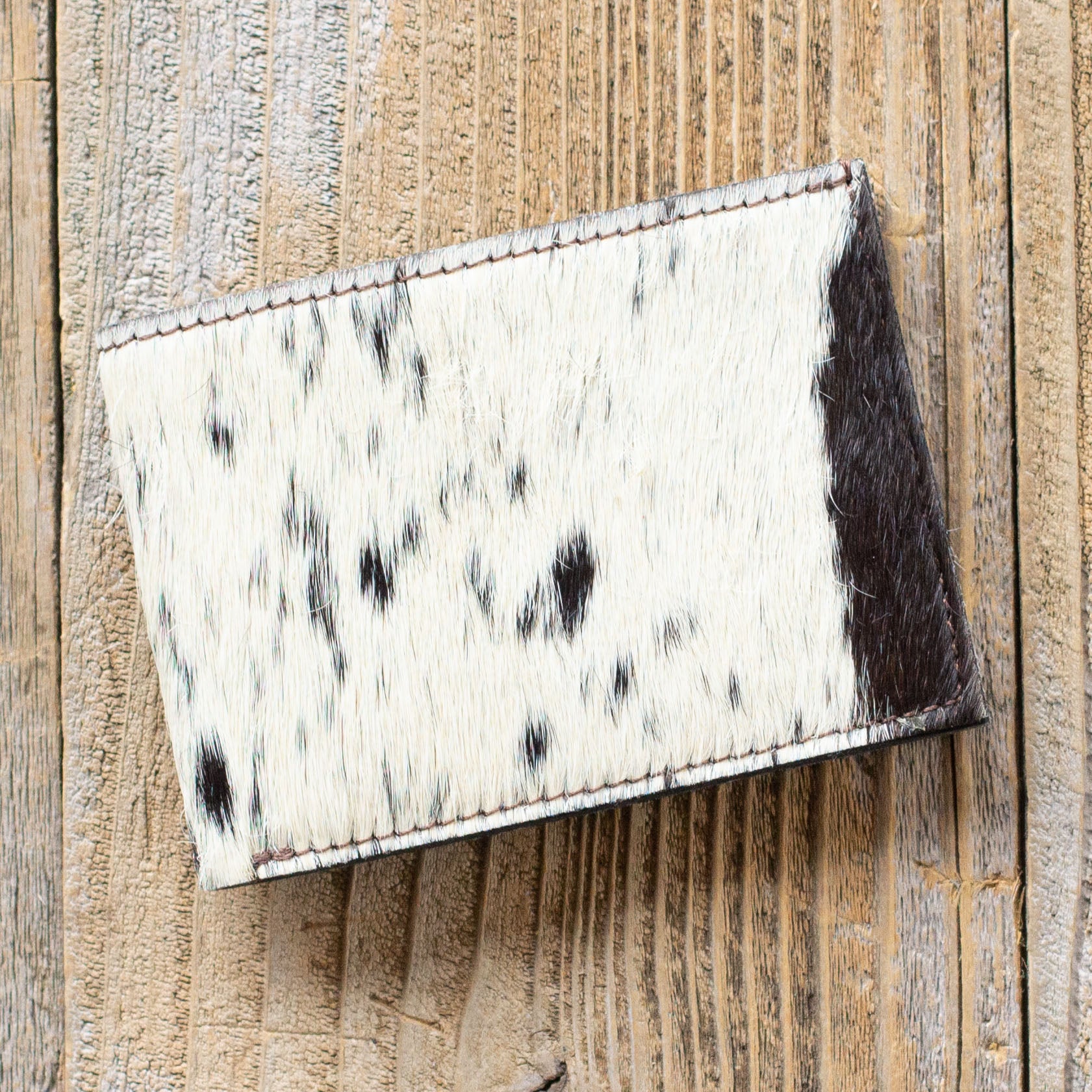 Hair-on Cowhide Bi-Fold Wallet