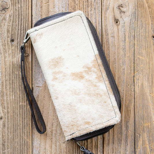 Cowhide Zipper Wallet