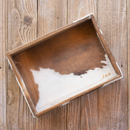 Authentic Cowhide Home Decor Tray