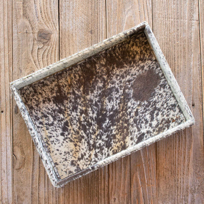Authentic Cowhide Home Decor Tray