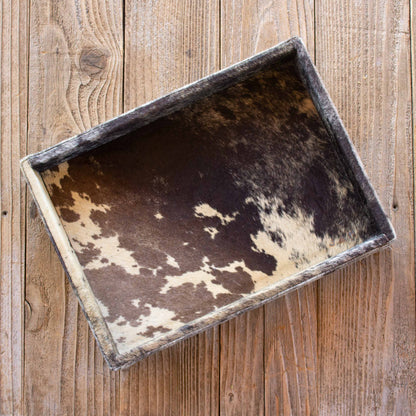 Authentic Cowhide Home Decor Tray