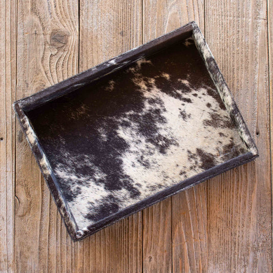 Authentic Cowhide Home Decor Tray