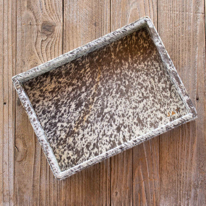 Authentic Cowhide Home Decor Tray