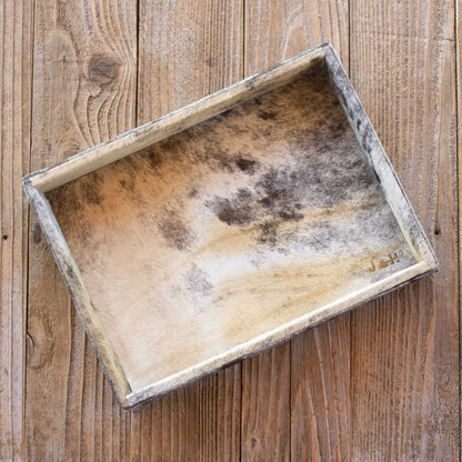 Authentic Cowhide Home Decor Tray