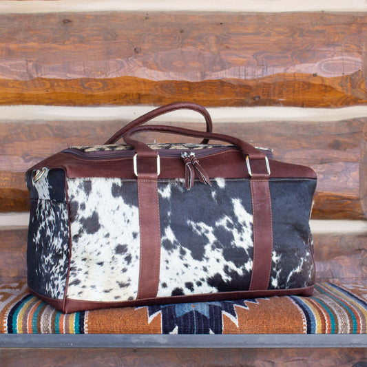 Cowhide Weekender Bag