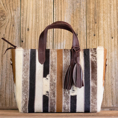 Hyde Stripe Tote Tan Hyde Stripe